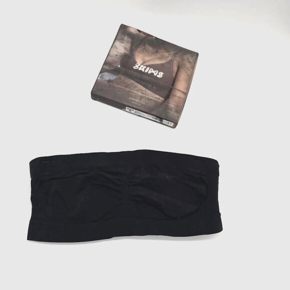 SKIMS Black Seamless Bandeau Bra XL - Picture 4 of 11